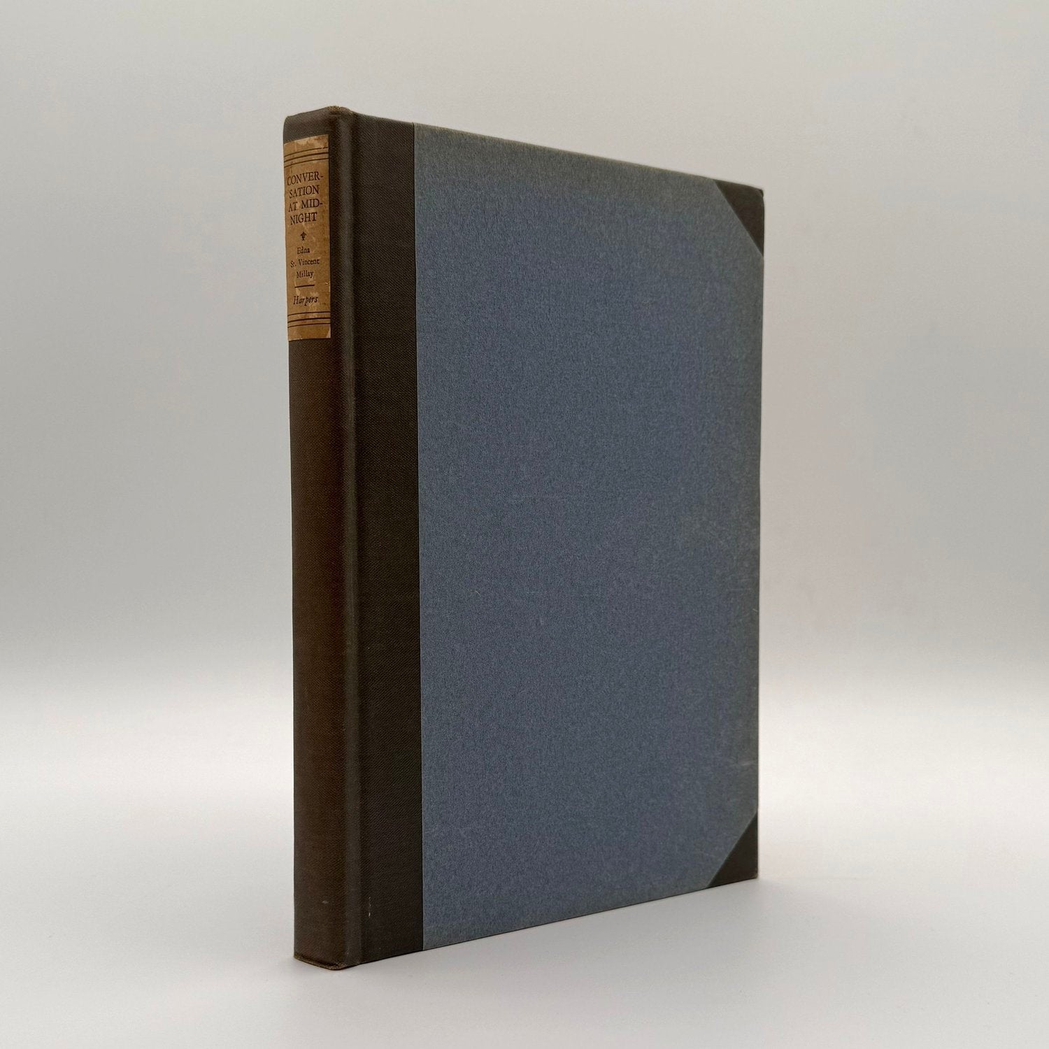 Conversation at Midnight by Edna St Vincent Millay 1937 first edition - Harper Brothers black cloth hardcover poetry