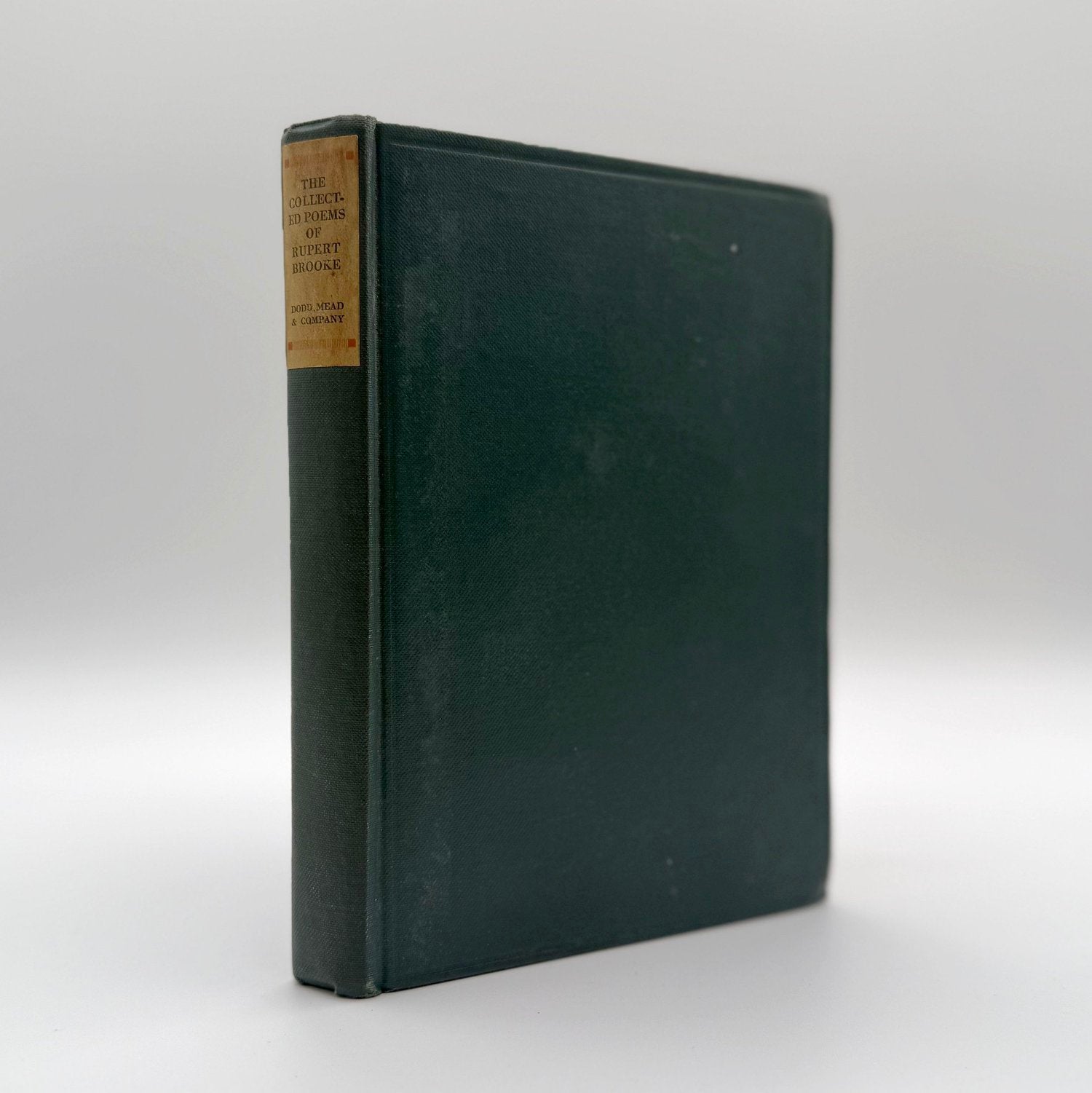 Collected Poems of Rupert Brooke 1924 Dodd Mead hardcover - WWI war poetry vintage edition with green cloth