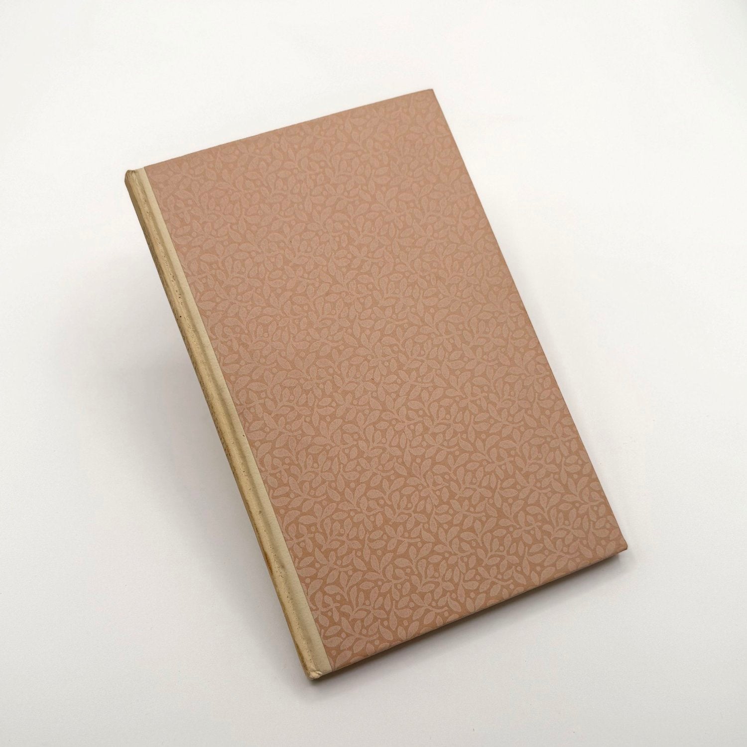 Book tilted view on a white background
