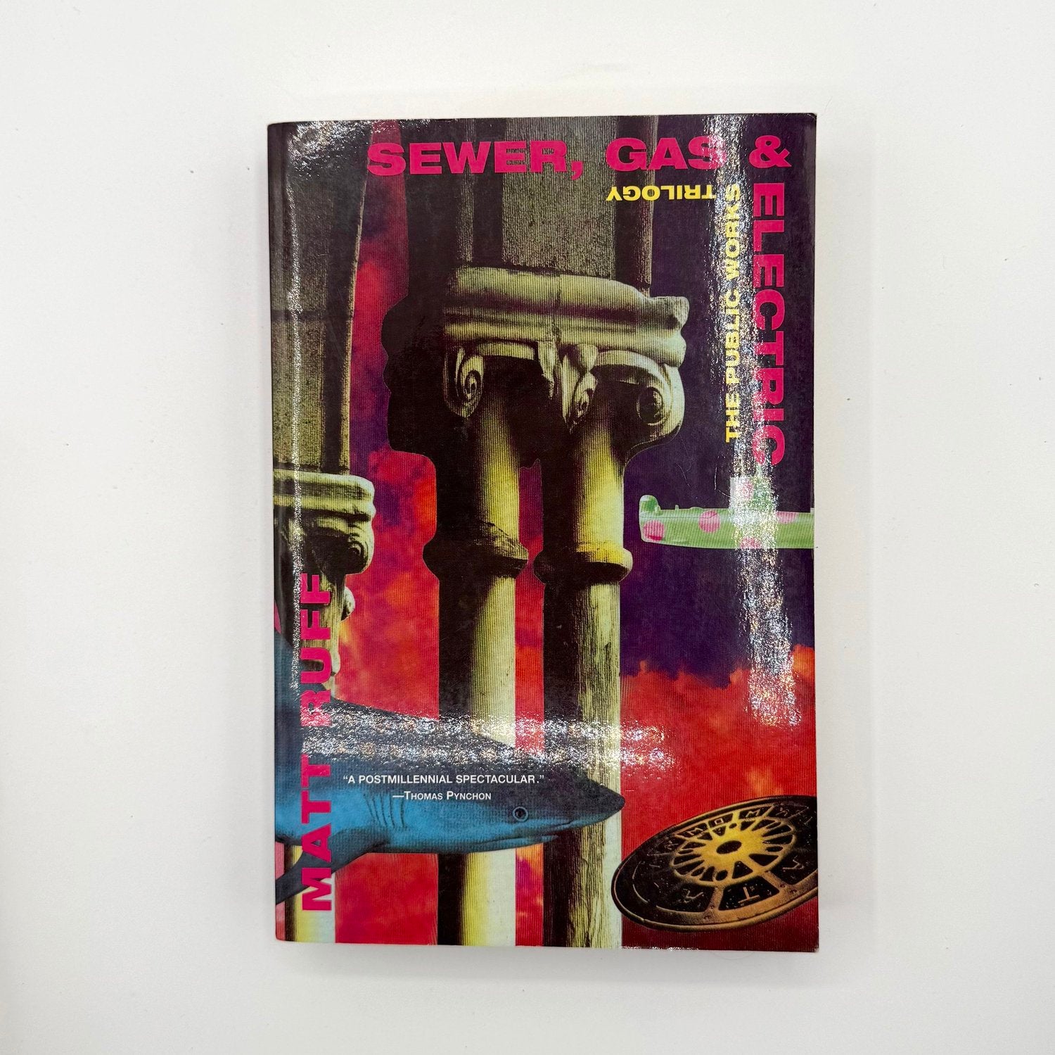 Book cover with artistic design and text on a white background