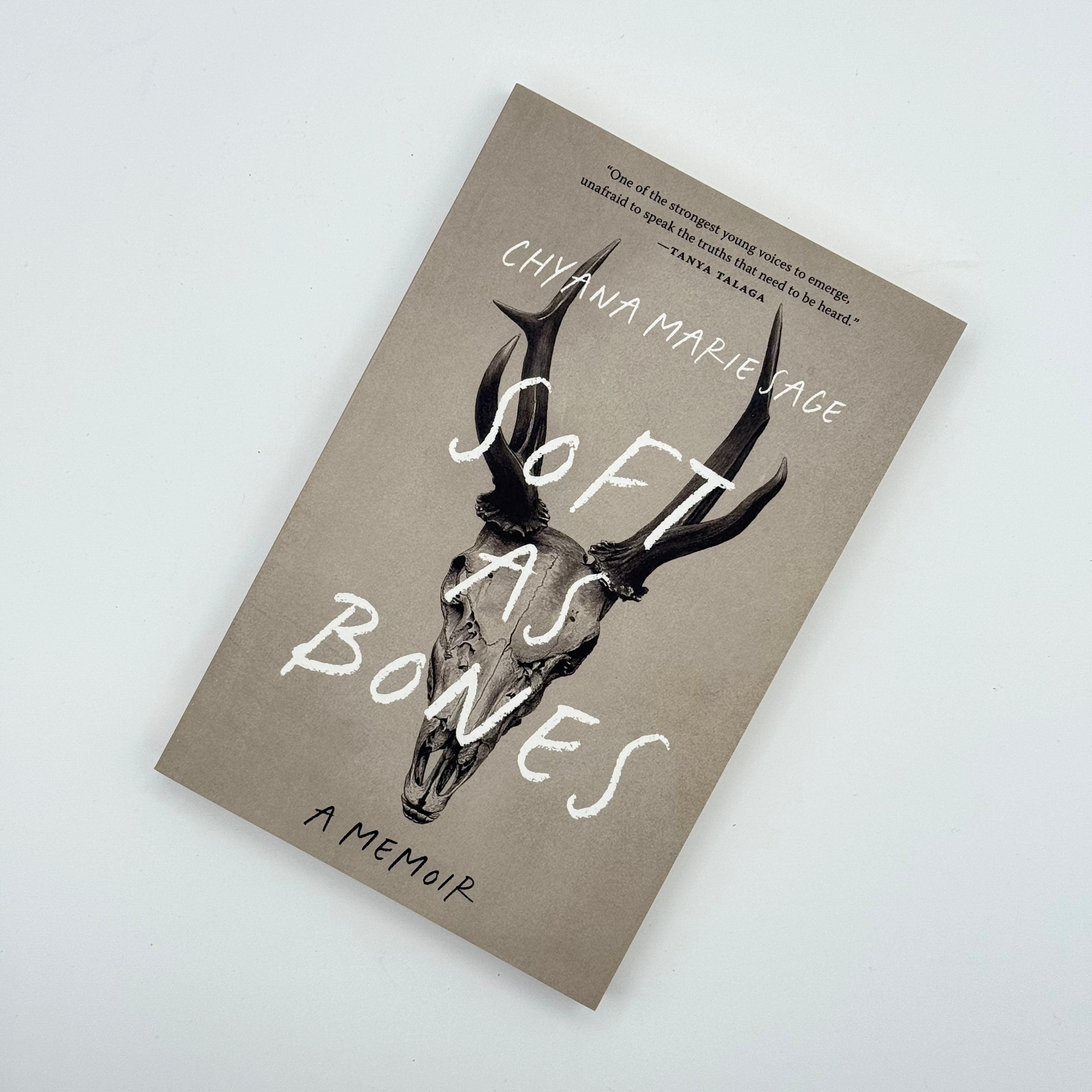 Soft as Bones memoir by Chyana Marie Sage paperback book cover - House of Anansi Press edition
