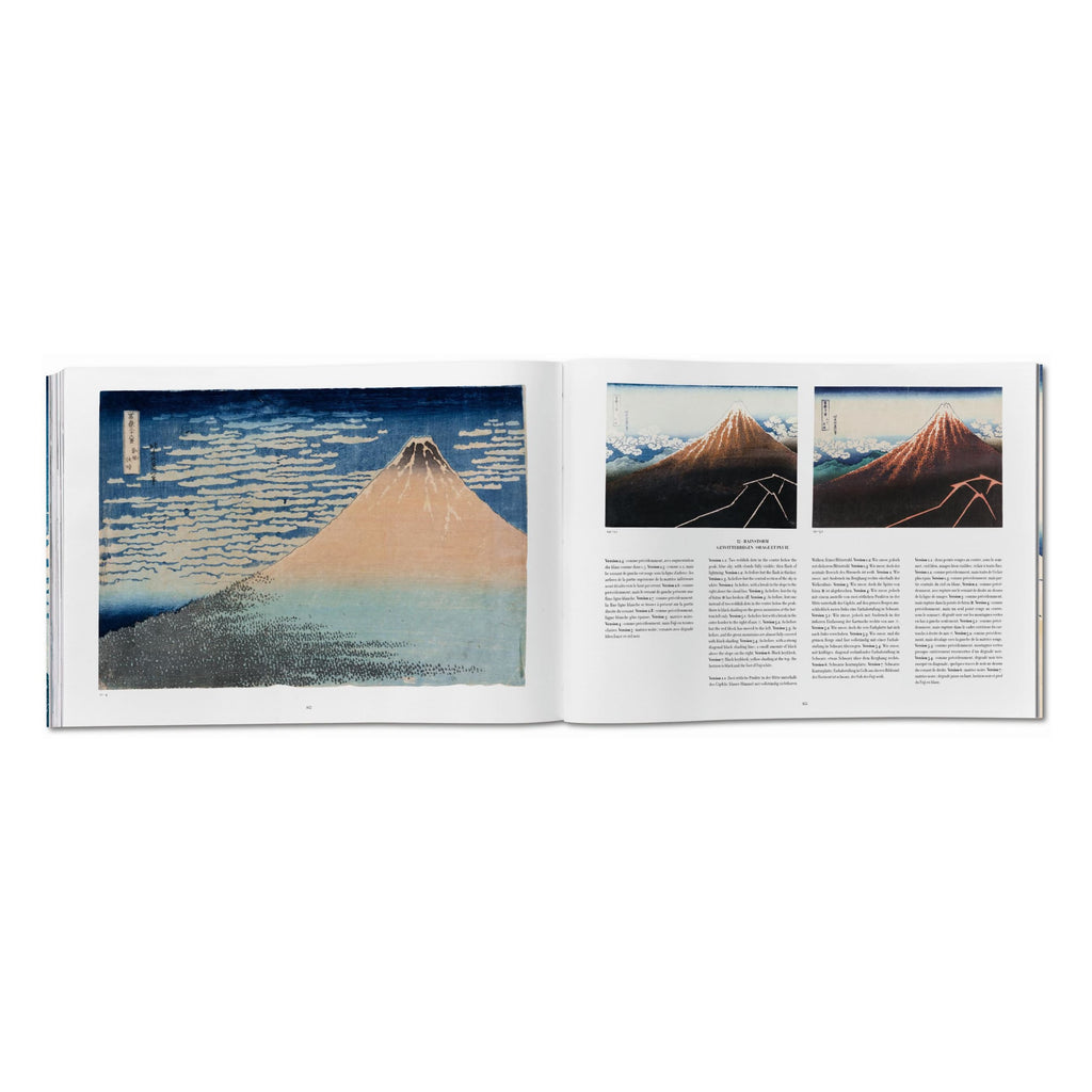 Hokusai: Thirty-six Views of Mount Fuji (German, French, English)
