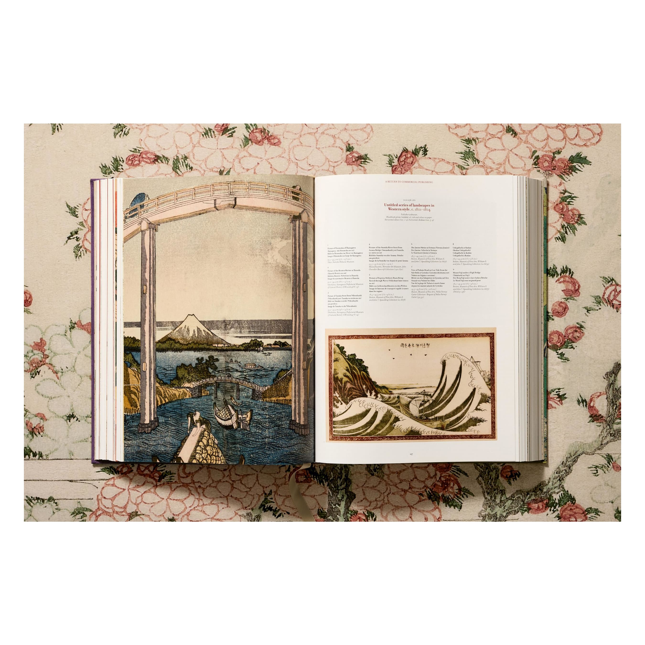 Hokusai (German, French, English)