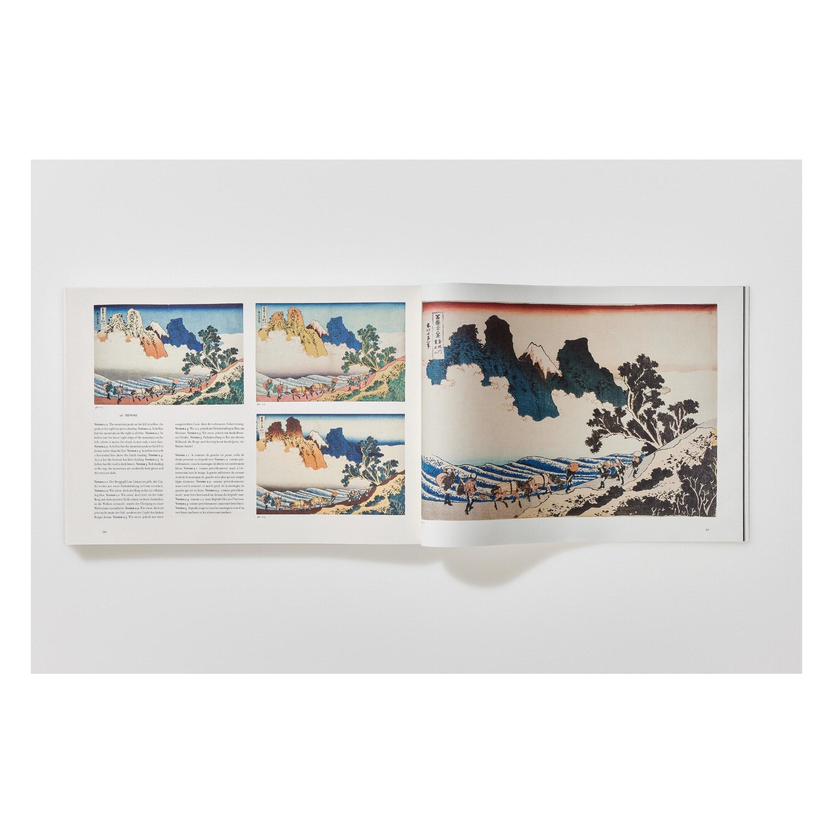 Hokusai: Thirty-six Views of Mount Fuji (German, French, English)
