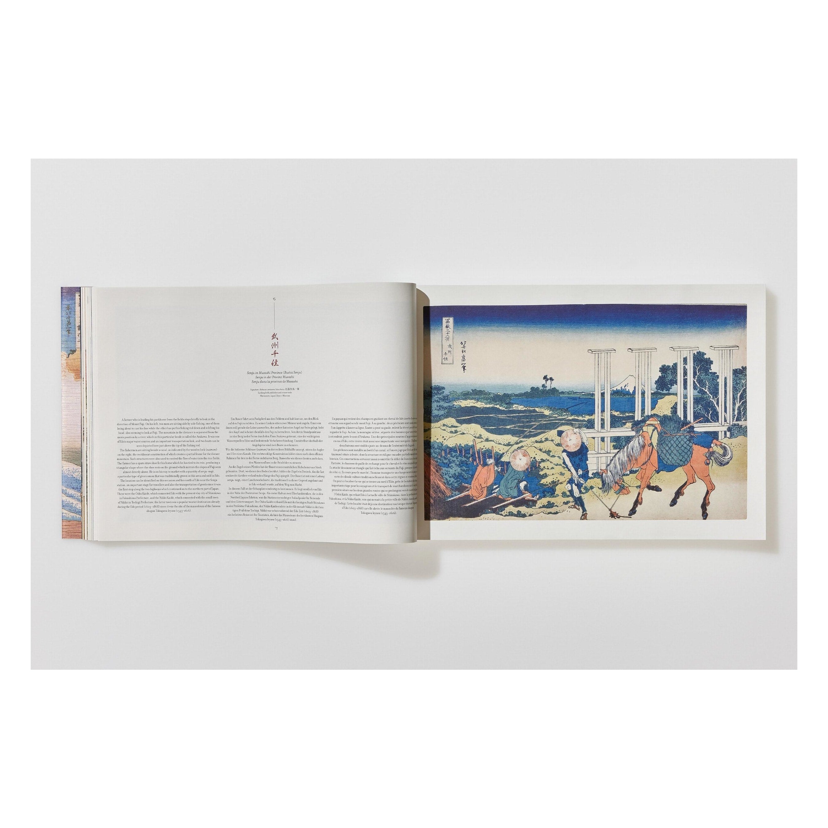 Hokusai: Thirty-six Views of Mount Fuji (German, French, English)
