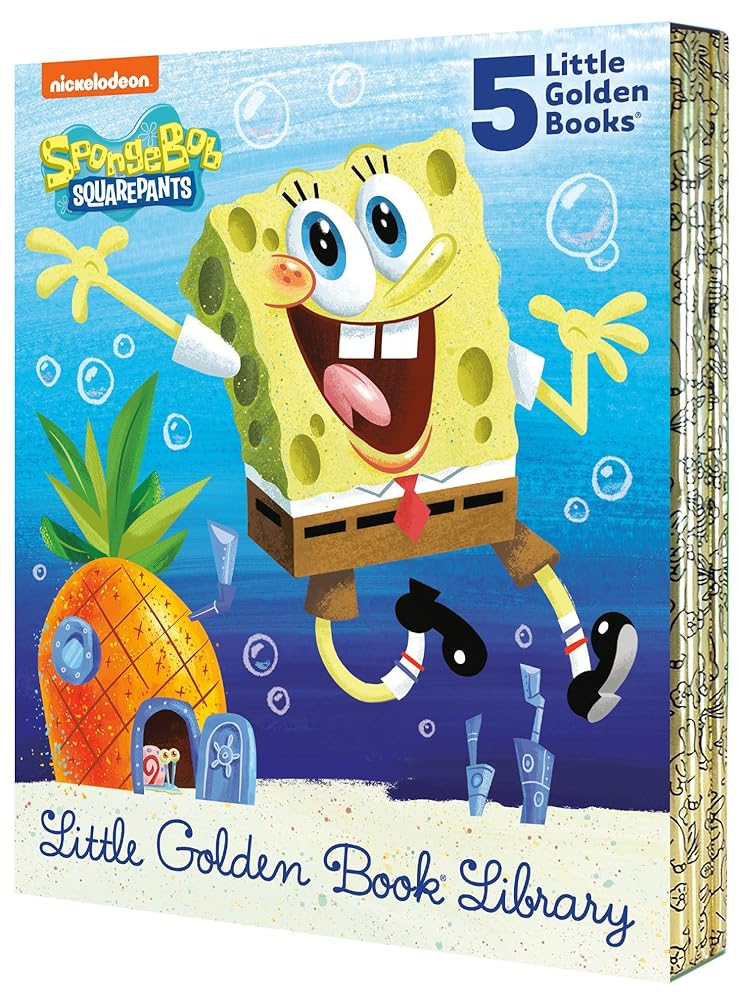 SpongeBob SquarePants Little Golden Book Library (SpongeBob SquarePants): Mr. FancyPants!; Sponge in Space!, Top of the Class!; Where the Pirates Arrgh!; Happy Birthday, SpongeBob! cover image