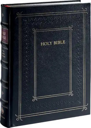 Cambridge KJV Family Chronicle Bible, Black Calfskin Leather over Boards, with illustrations by Gustave Doré cover image