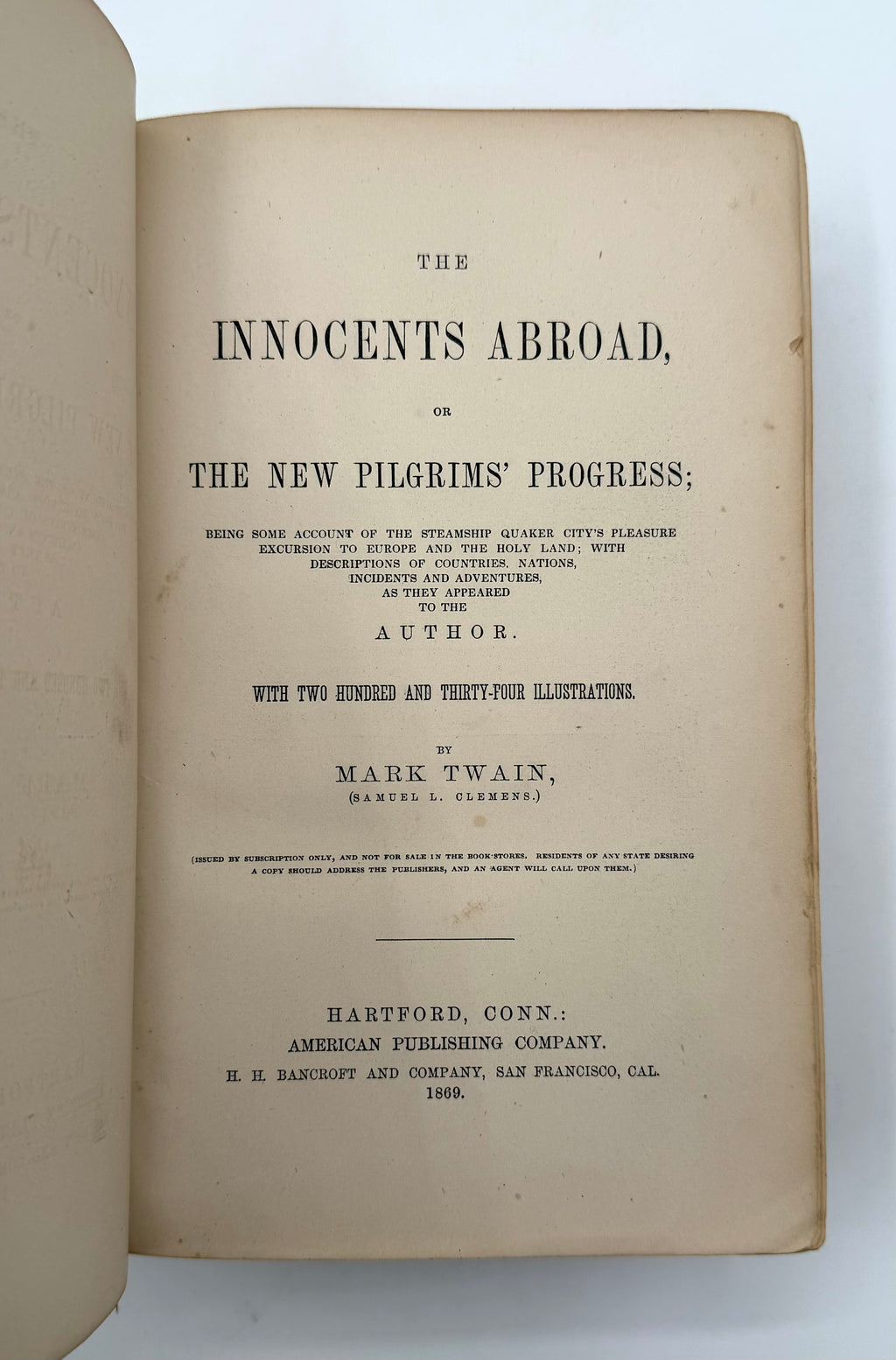 The Innocents Abroad, or The New Pilgrims' Progress
