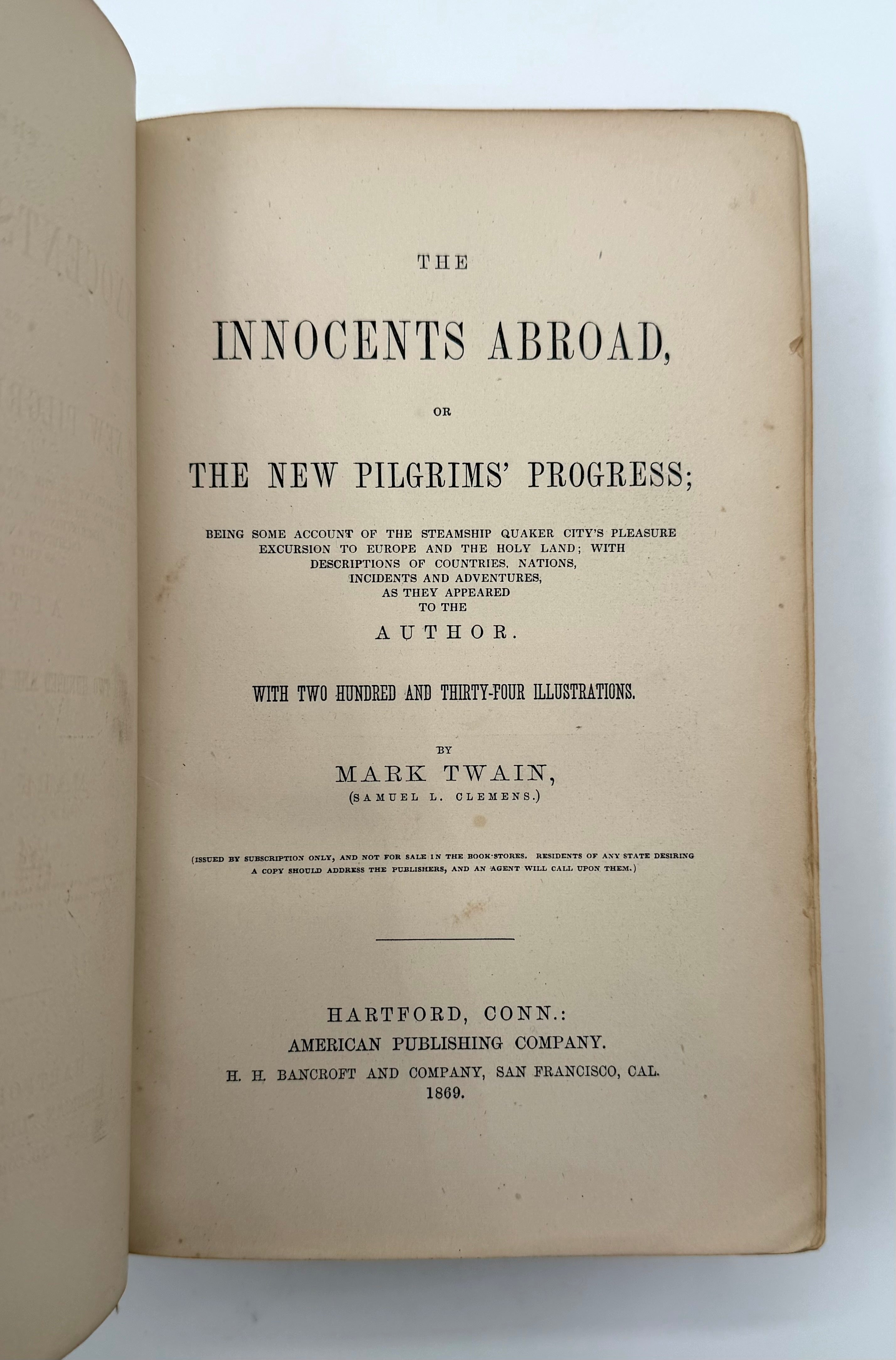 The Innocents Abroad, or The New Pilgrims' Progress