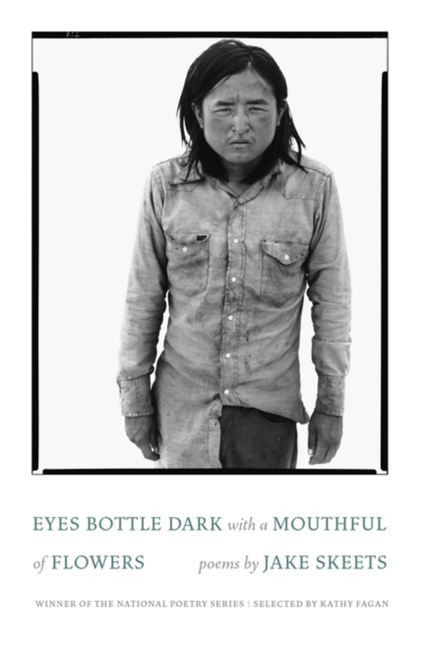 Eyes Bottle Dark with a Mouthful of Flowers by Jake Skeets