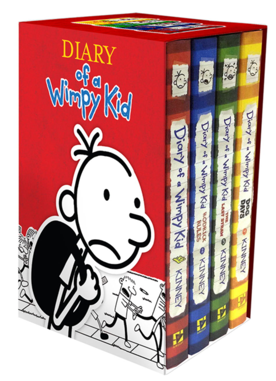 Diary of a Wimpy Kid Box of Books 1-4 Hardcover Gift Set