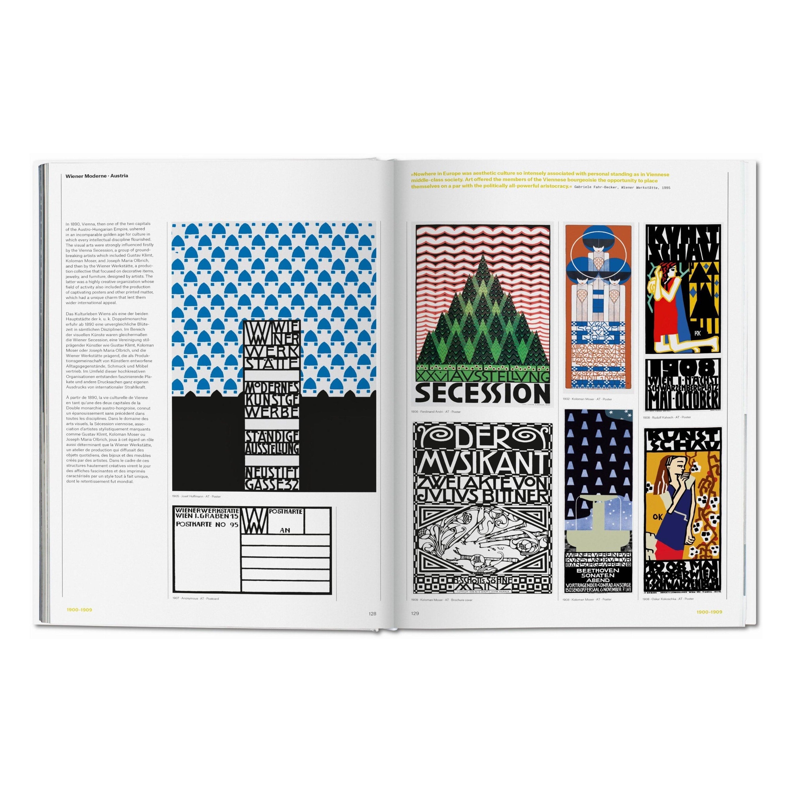 The History of Graphic Design: Vol. 1. 1890–1959 (German, French, English)