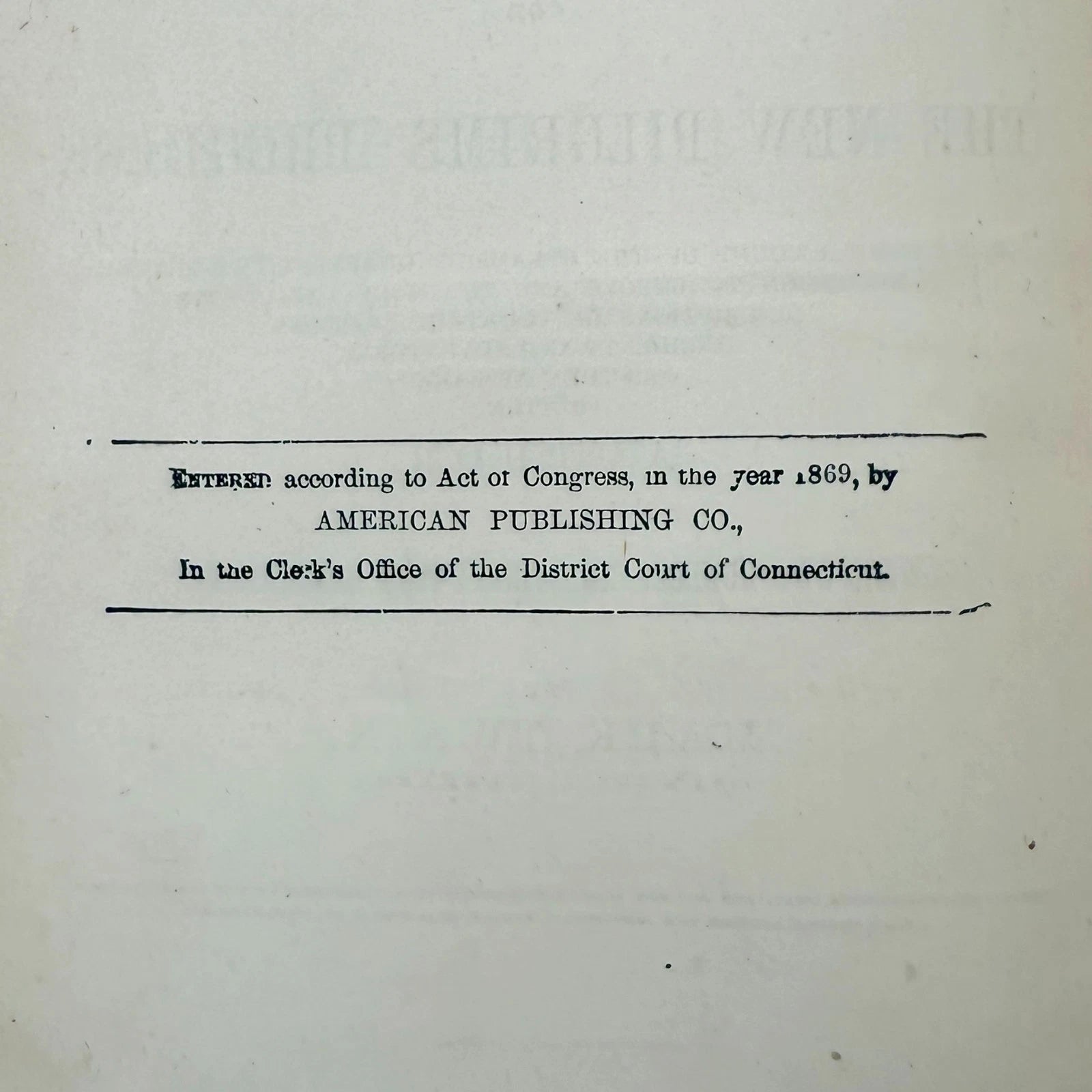 Text on a white background indicating publication details by American Publishing Co.
